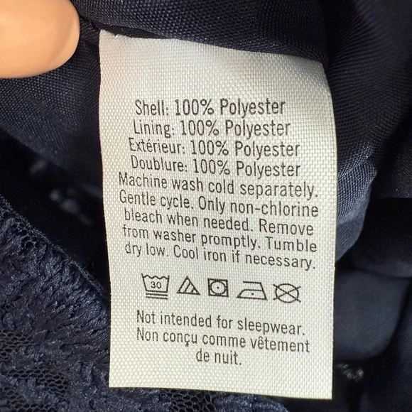 Jamie And Jack 18 JJ Sept Holiday 1 Navy Blue Lace Jumpsuit Size 18 - 24 Months - Picture 9 of 10